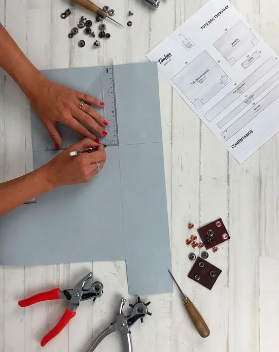 Pack de moldes técnicos de marroquinería artesanal