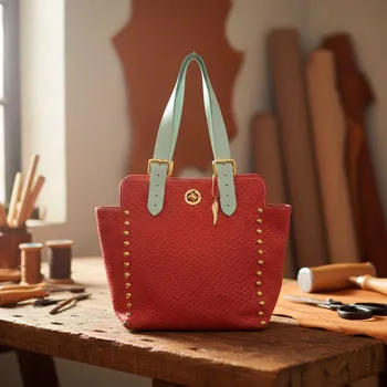 Shopping bag de cuero artesanal