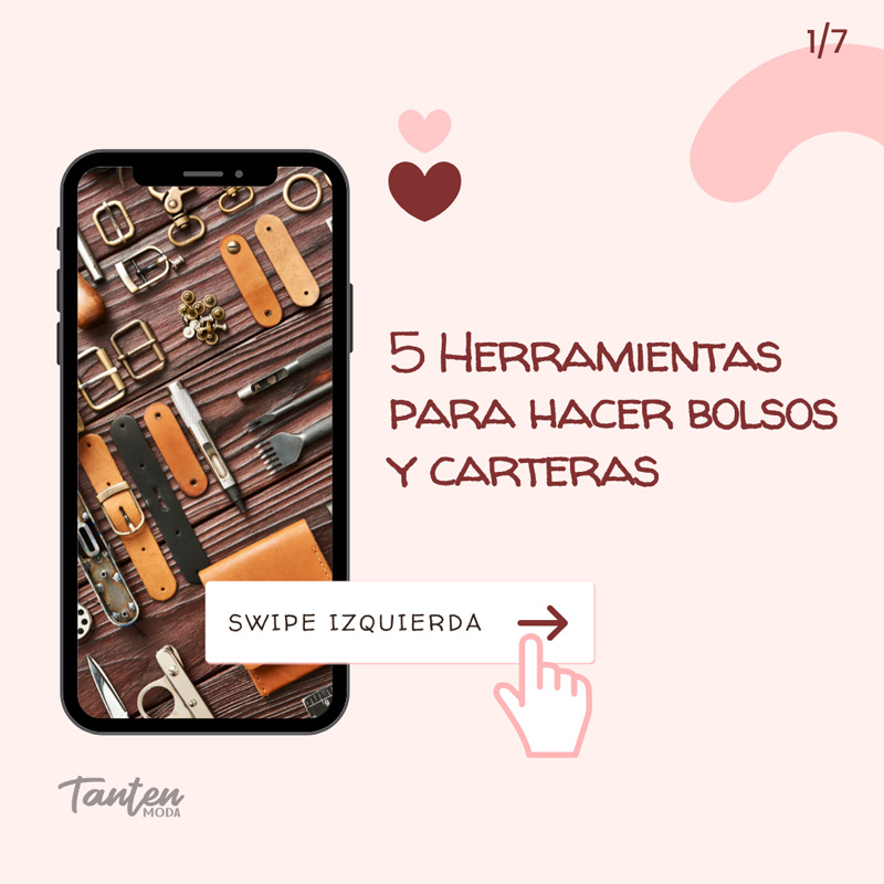 5 herramientas esenciales para hacer bolsos y carteras de cuero